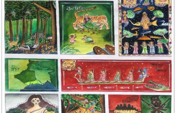 Tapestry reflecting cultural diversity of the Sundarbans